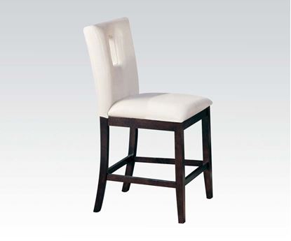 Picture of White Pu Counter H. Chair  W/P2  (Set of 2)