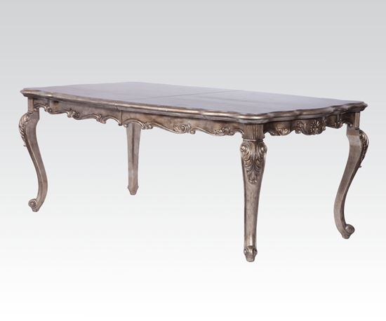 Picture of Chantelle Antique Silver French Rococo Rectangle Dining Table