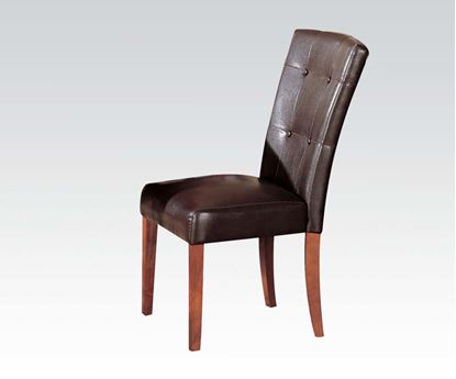 Picture of Side Chair (Esp. Pu/Brown Cherry Leg)  W/P2 (Smaller Size of  (Set of 2)
