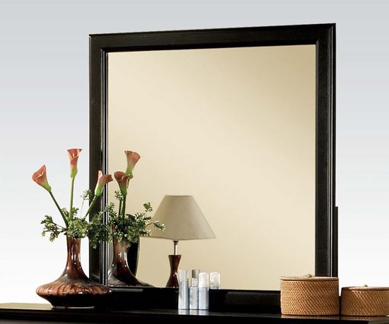 Picture of Louis Philippe III Black w/ Storage Mirror