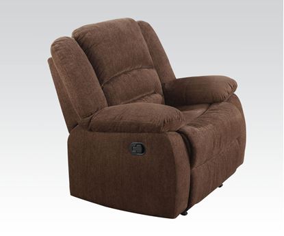 Picture of Bailey Dark Brown Chenille Motion Chair 