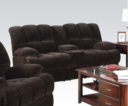 Picture of Ahearn Chocolate Champion Fabric Loveseat 