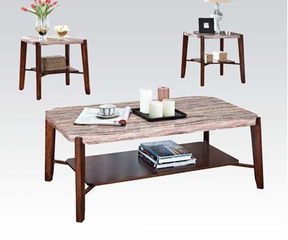 Picture of Nadav Faux Marbel Top Occasional Table Set by  81382