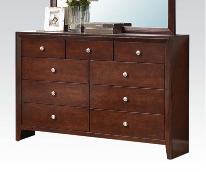 Picture of Contemporary ilana Brown Cherry Finish Dresser 