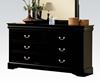 Picture of Louis Philippe III Black w/ Storage Eastern King Set