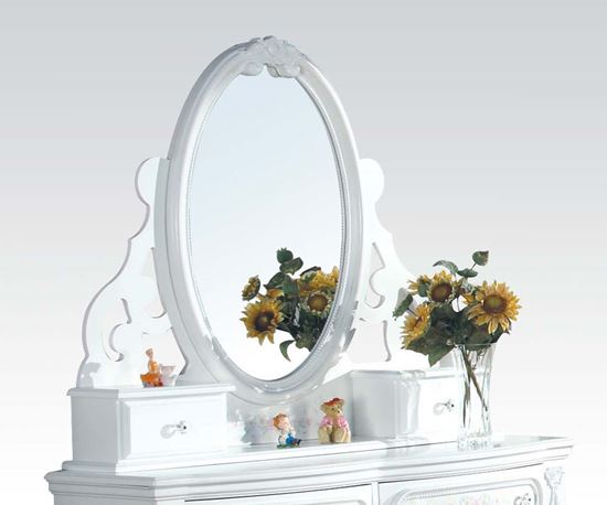 Picture of Flora White Finish Dresser Mirror