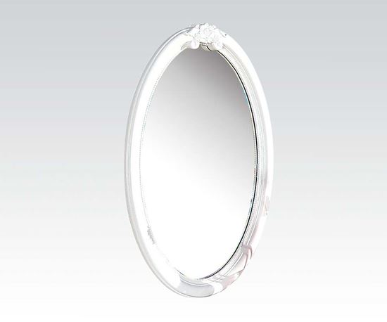 Picture of Flora White Oval Mirror  W/P2