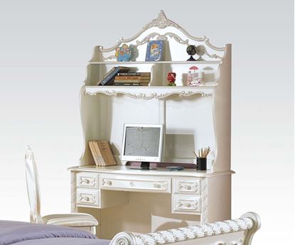 Picture of Pearl White Finish Wood Student Desk