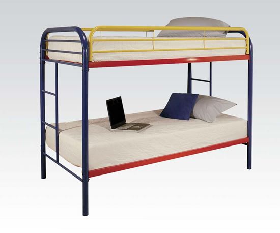 Picture of Metal Sliver Twin over Twin Bunk Bed