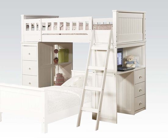 Picture of Willoughby Twin Loft Bed in White Finish