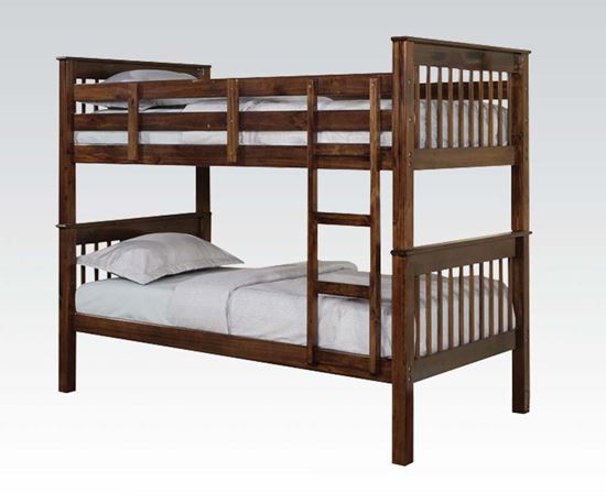 Picture of Haley Twin/Twin Bunk Bed in Walnut Finish