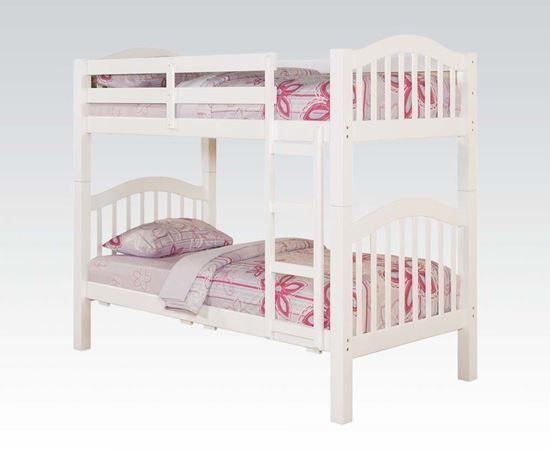 Picture of Heartland White Finish Twin over Twin Bunk Bed