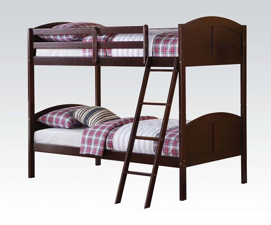 Picture of Toshi Dark Cherry Twin over Twin Bunk Bed