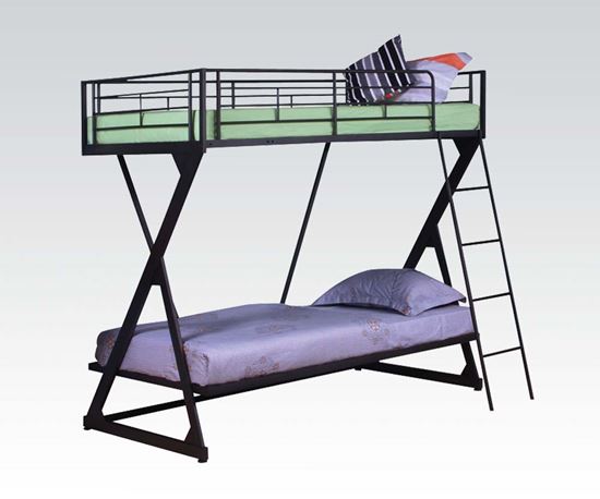 Picture of Sandy Black Twin Over Twin Bunk Bed