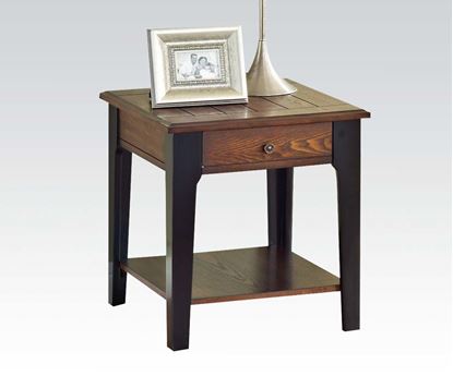 Picture of Magus End Table in Brown Oak Finish