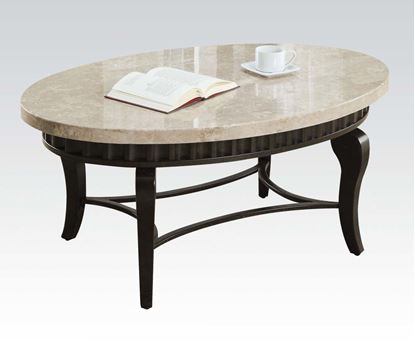 Picture of Lorencia Marble Top Coffee Table with White Top