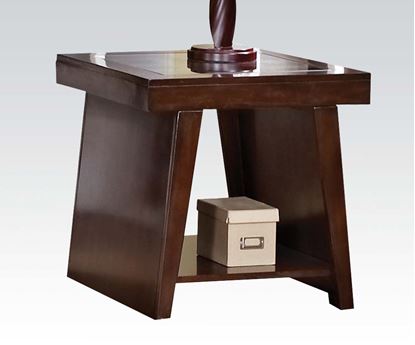 Picture of Jelani End Tablein Dark Brown Cherry Finish