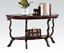 Picture of Bravo Sofa Table in Cherry Finish with Glass Insert