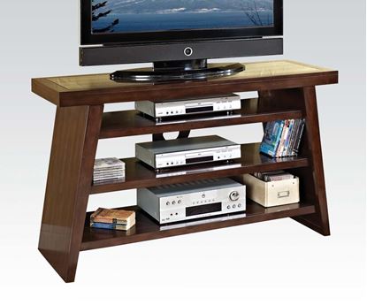 Picture of Jelani TV Stand in Brown Cherry Finish