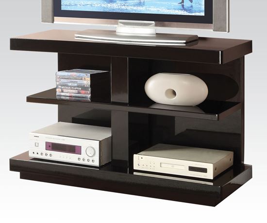 Picture of Modern Black Finish TV Stand