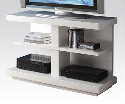 Picture of Modern White Finish TV Stand