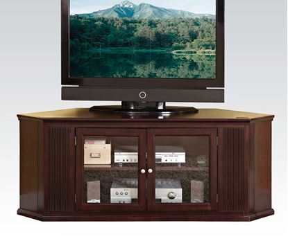 Picture of Matope Corner Unit Espresso Finish Wood TV Stand