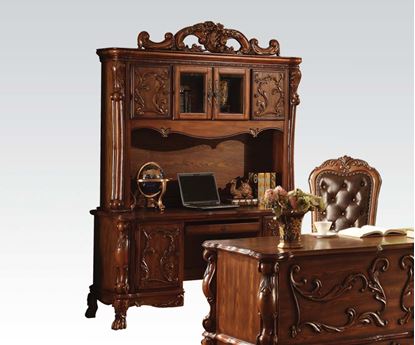 Picture of Traditional Decorative Hardware Cherry Solid Wood Bookcase
