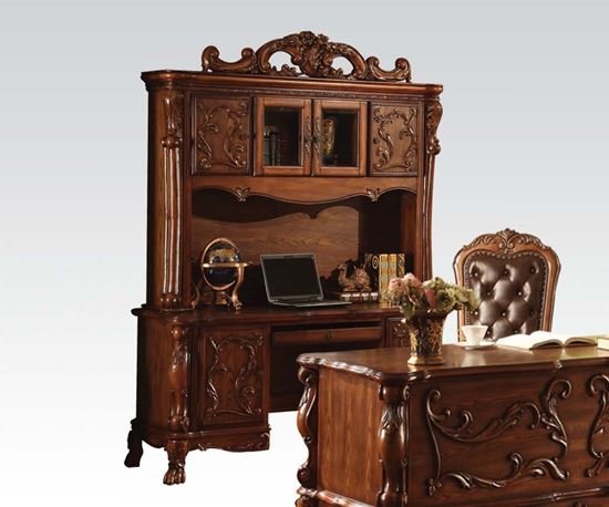 Picture of Traditional Decorative Hardware Cherry Solid Wood Bookcase