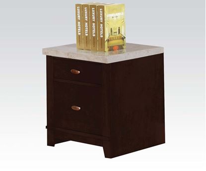 Picture of Britney Faux Marble Top Cabinet with 2 Drawers