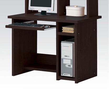 Picture of Espresso Finish Wood Computer Desk