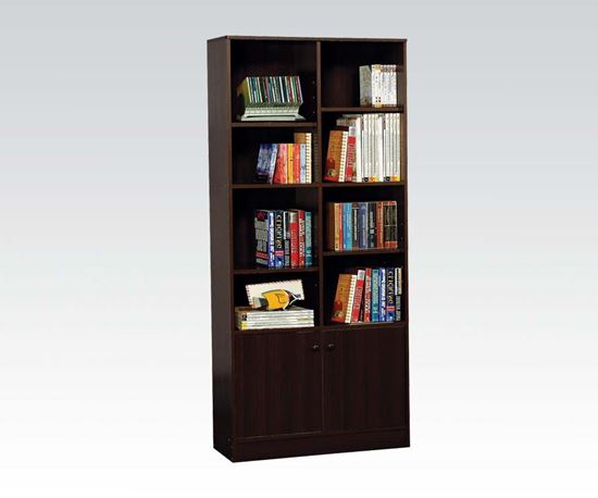 Picture of Espresso Finish Book Cabinet w/ 8 Shelves