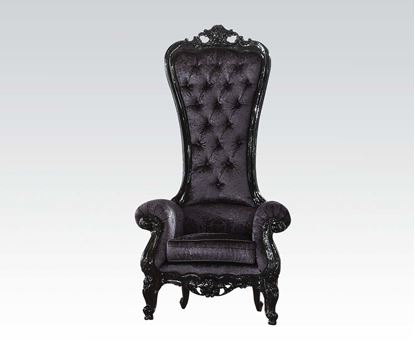 Picture of Black Frame/Black Fabric Accent Chair