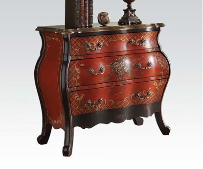 Picture of Traditional  Iden Cherry Finish Bombay Chest