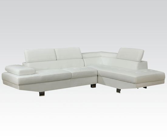 Picture of White Pu Sectional W/P2