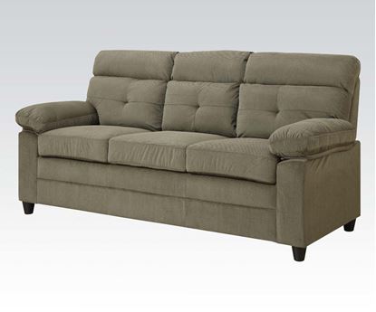 Picture of Modern Alicia  Light Brown Velvet Sofa 