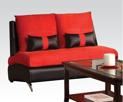 Picture of Jolie Red Living Room Loveseat W/2 Pillows