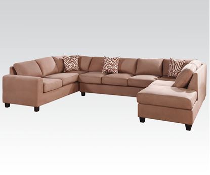 Picture of Dannis Reversible Sectional Sofa Saddle Microfiber 