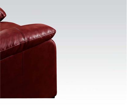 Picture of Contemporary Jeremy Padded Bonded Leather Red Chair 