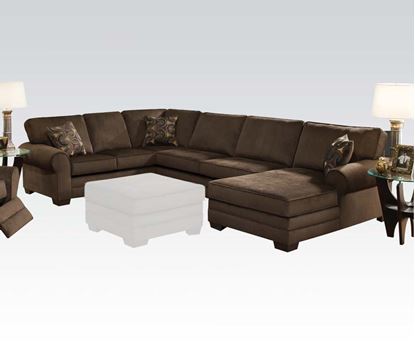Picture of Tenner Sectional Sofa in Deluxe Beluga Fabric 