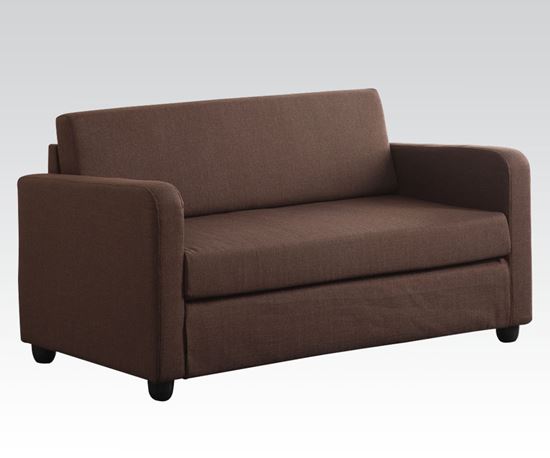 Picture of Conall Adjustable Sofa in Chocolate Fabric