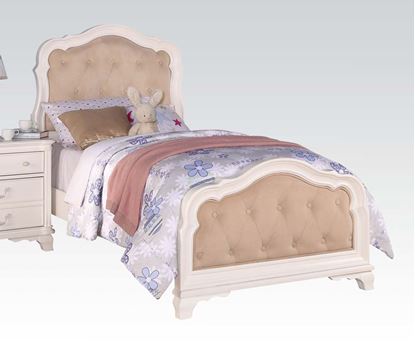 Picture of Ira Two Tone Youth Twin Bed in White Finish