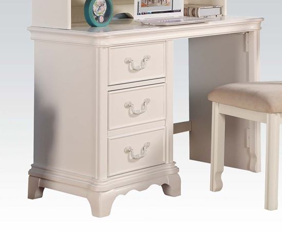 Picture of Ira Two Tone Youth Bedroom 3 Drawers Computer Desk in White Finish
