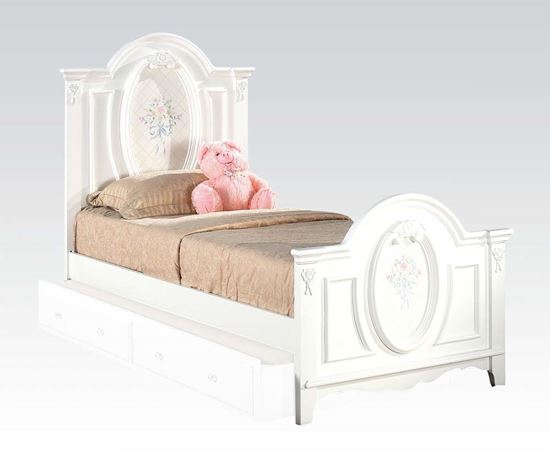 Picture of Flora White Finish Twin Size Bed