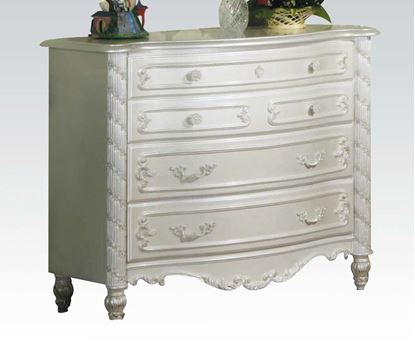 Picture of Pearl White Finish Wood Drawer Dresser