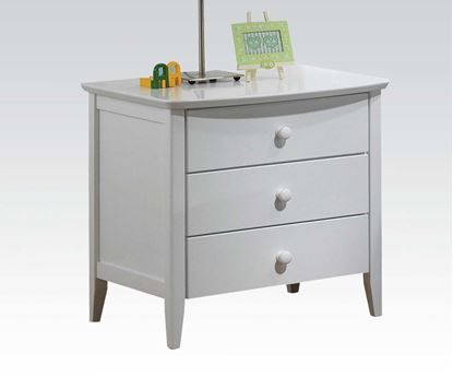 Picture of San Marino Transitional Nightstand in White finish