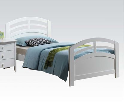 Picture of San Marino Transitional Youth Twin Bed in White finish