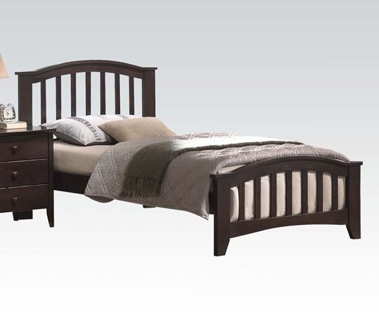 Picture of San Marino Transitional Walnut Finish Twin Size Bed