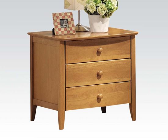 Picture of San Marino Transitional Nightstand in Maple finish