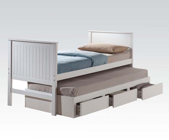 Picture of Bungalow White Finish Youth Captain Twin Bed