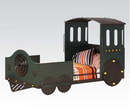 Picture of Sand Green Train Style Youth Bed No Tube  W/P2
